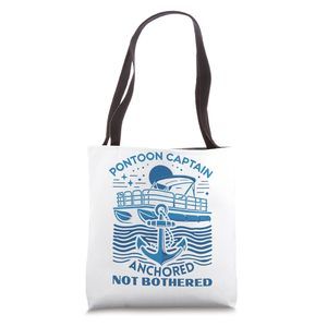 Pontoon Captain Men Pontoon Boat Captain Boating Tote Bag O_O